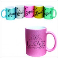 Caneca Gliter - Rosa, Prata, Dourada, Verde  Agua