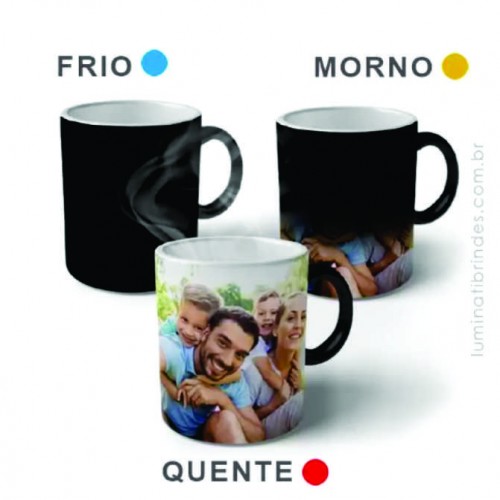 Caneca Mágica Preta 325ml