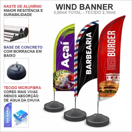 Wind Banner 3,00mt